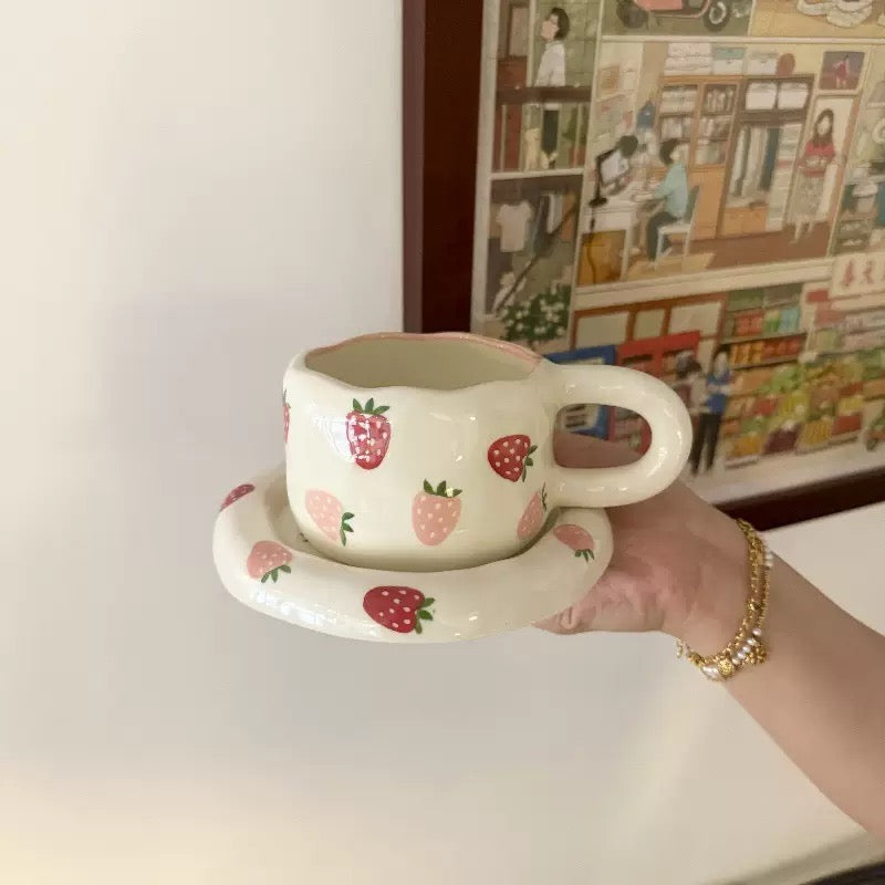 كوب فراولة